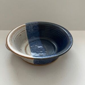 GENE BRENNER Pottery SIGNED Studio Art Pottery 7” Bowl Casserole With Handles